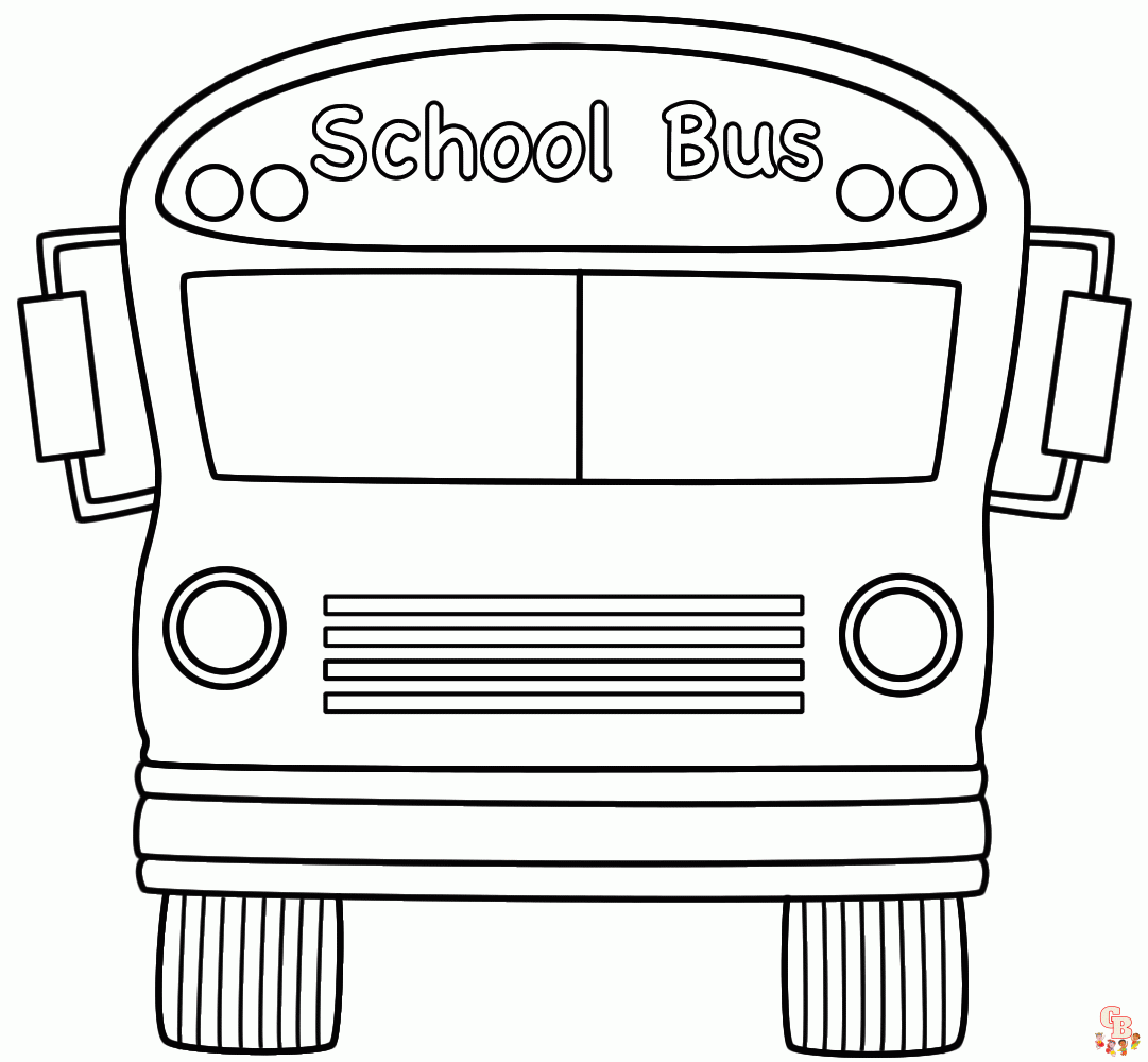 Fun and creative bus coloring pages for kids