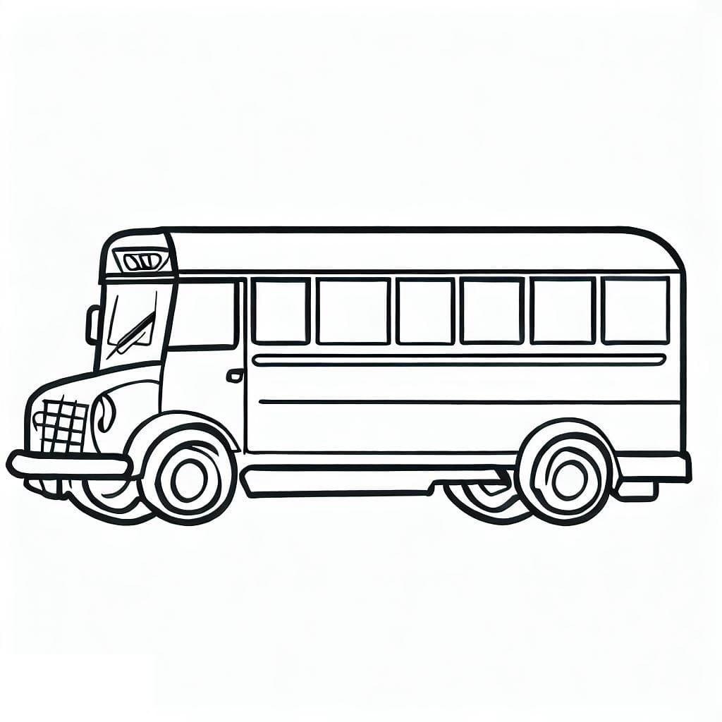 School bus coloring pages