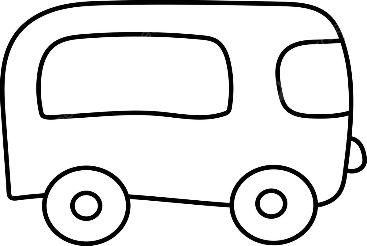 Simple bus illustration in black outline drawn by children in vector format vector rat drawing bus drawing child drawing png and vector with transparent background for free download