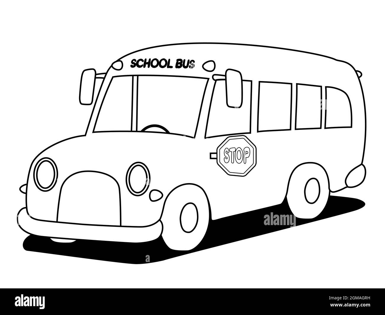 School bus black and white stock photos images