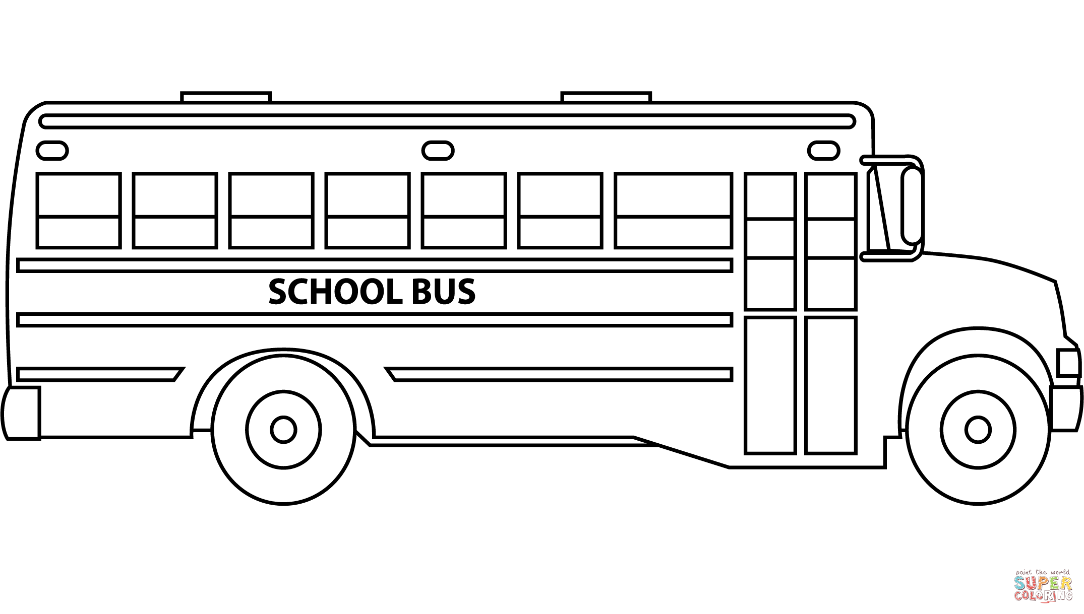 School bus coloring page free printable coloring pages