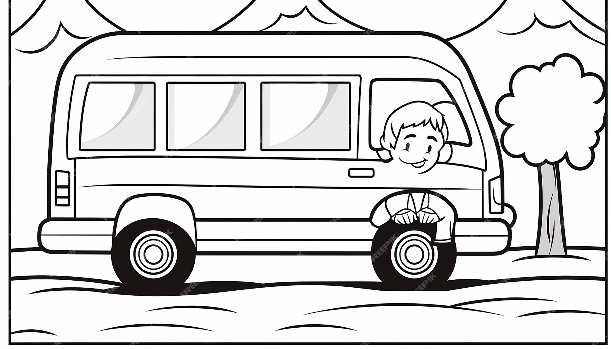 Page coloring bus images
