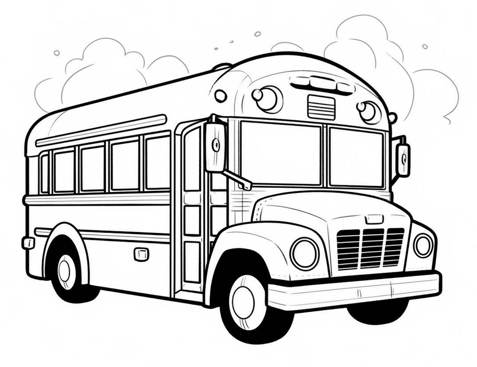 Unique school bus coloring pages free printable