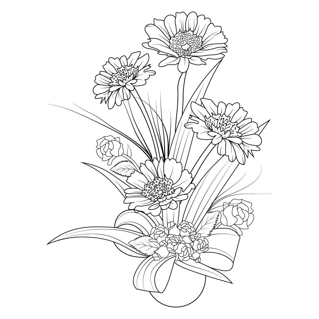 Flower bouquet beautiful flower bouquet simple flower bouquet wedding flower bouquet flower bouquet drawing flower bouquet drawing flower bouquet drawing outline pencil flower bouquet drawing