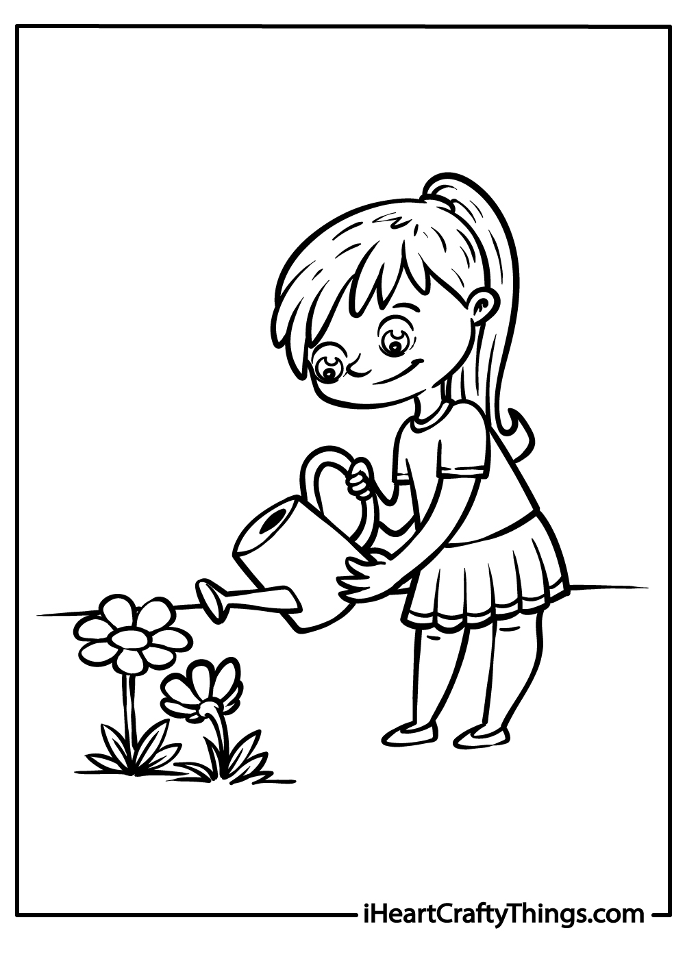 Garden coloring pages free printables