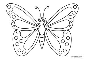 Printable butterfly coloring pages for kids