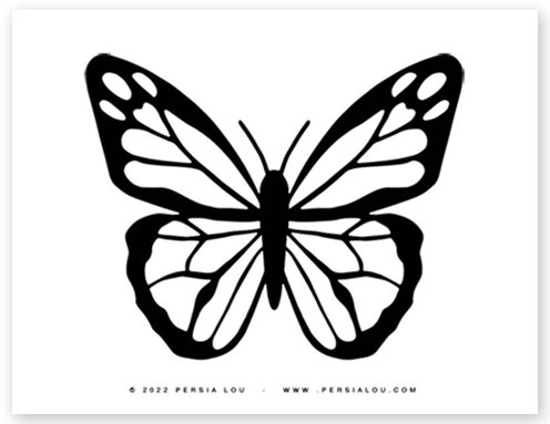 Free printable butterfly coloring pages