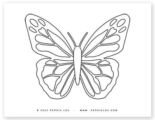 Free printable butterfly coloring pages