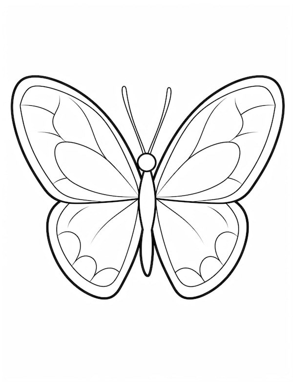 Beautiful butterfly coloring pages for kids and adults