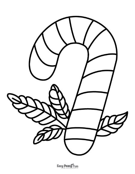 Candy cane coloring pages