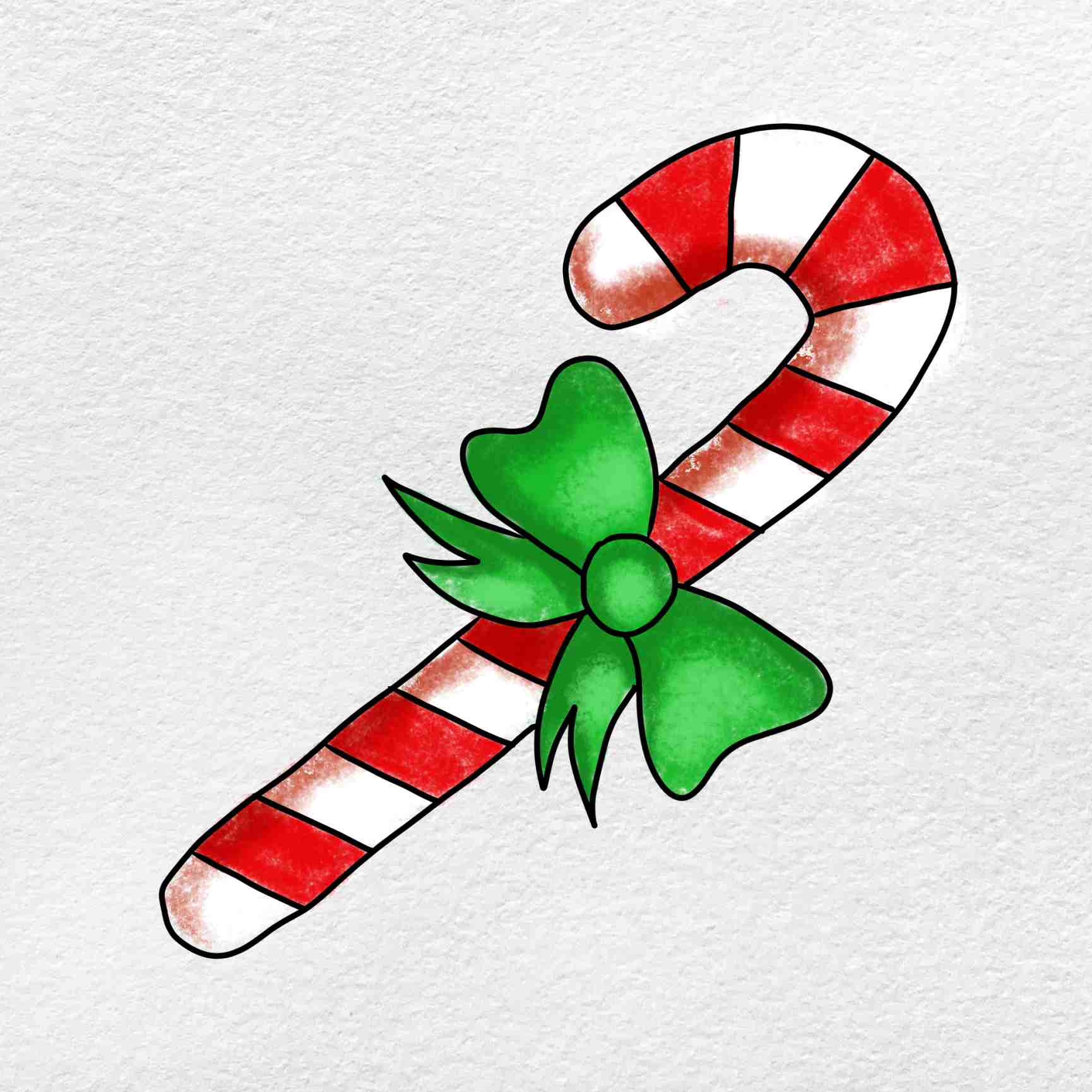 Candy cane drawing