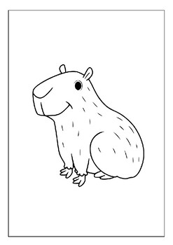 Explore the world of capybaras printable coloring pages collection for kids