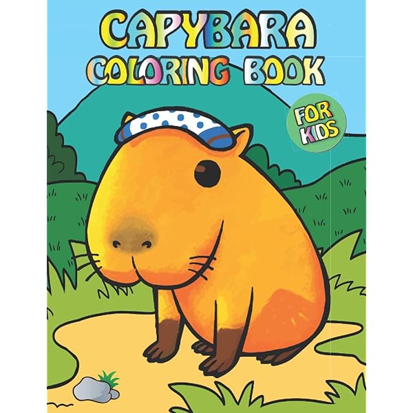 Capybara loring book for kids a kids unique loring book with fun and easy stress relief relaxing capybara arnold fletcher books