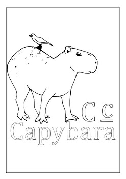 Printable capybara coloring pages for kids encouraging nature exploration