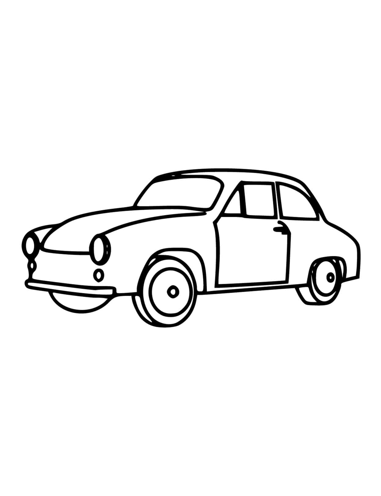 Car coloring pages for adults and kids