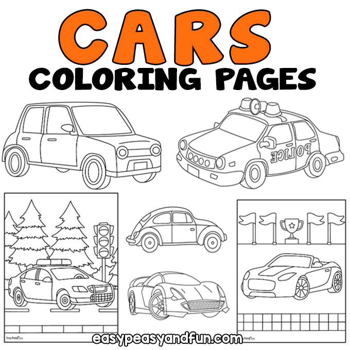 Car coloring pages