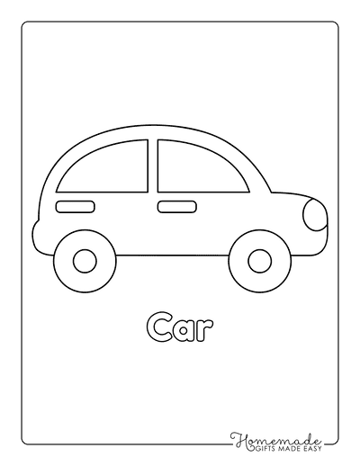 Free printable car coloring pages for kids