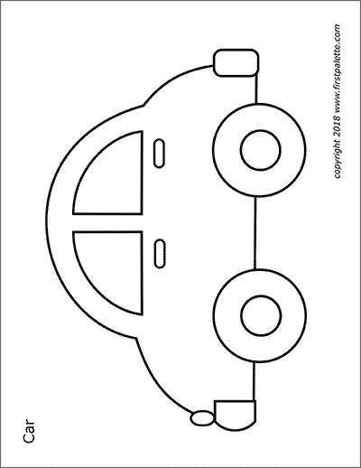 Cars and vehicles free printable templates coloring pages