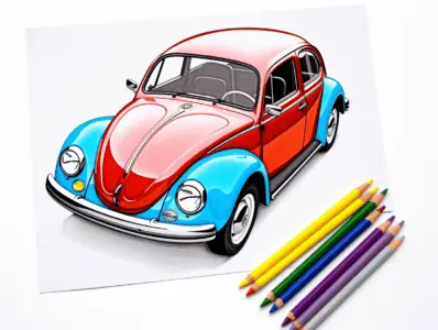 Car coloring pages free printable sheets