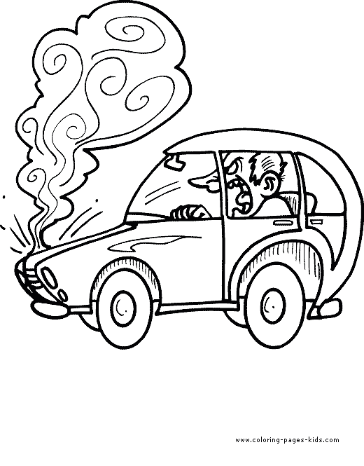 Car coloring page