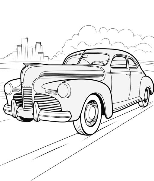 Free printable cars automobiles coloring pages list