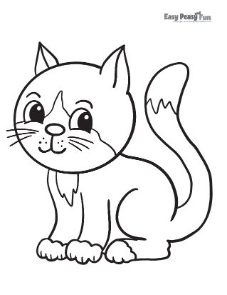 Cat coloring pages