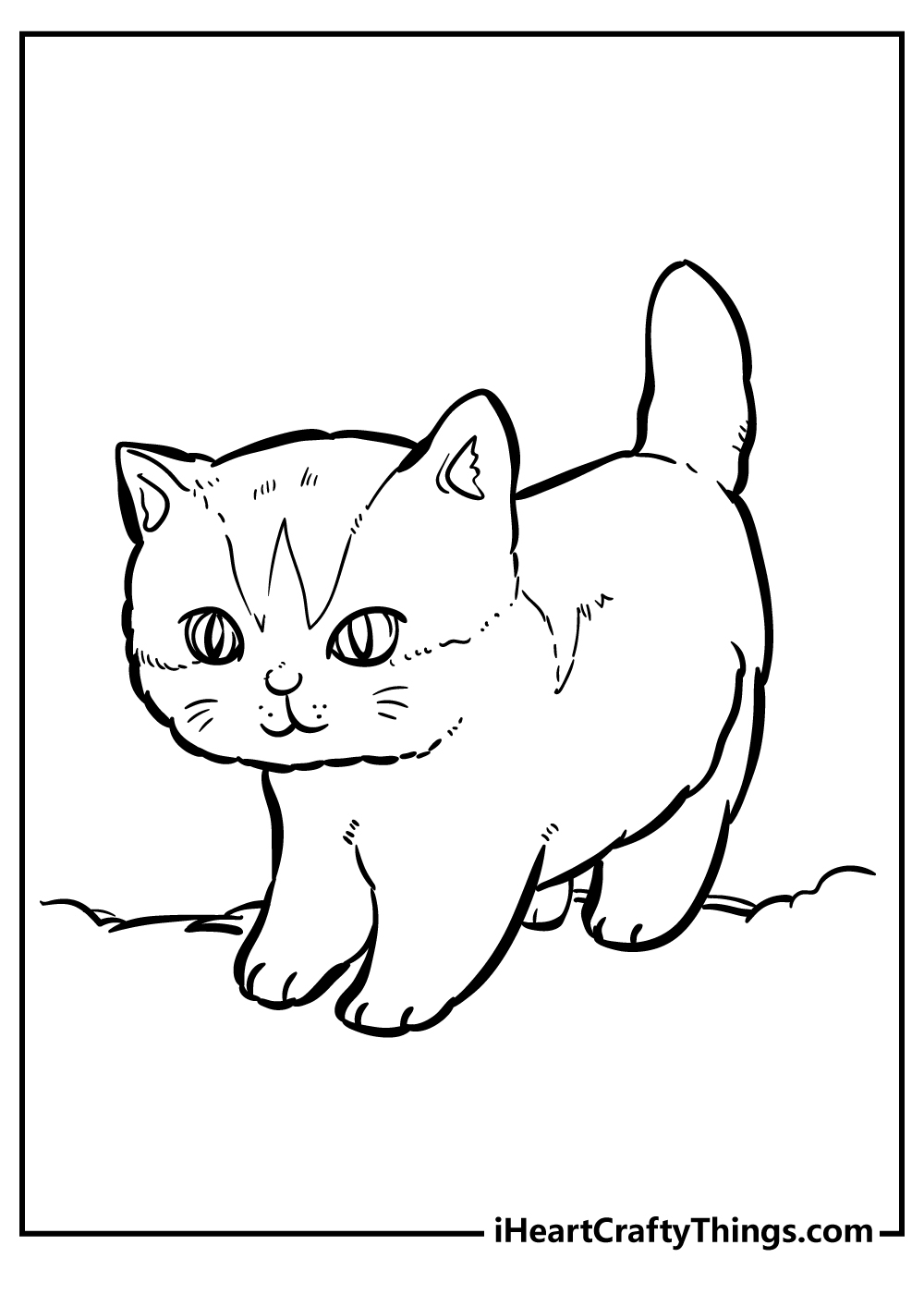 Cat coloring pages free printables