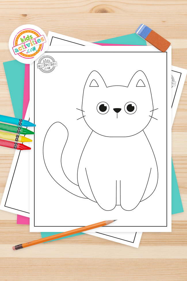 Free printable black cat coloring pages kids activities blog