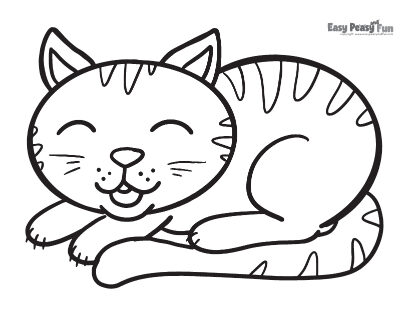 Cat coloring pages