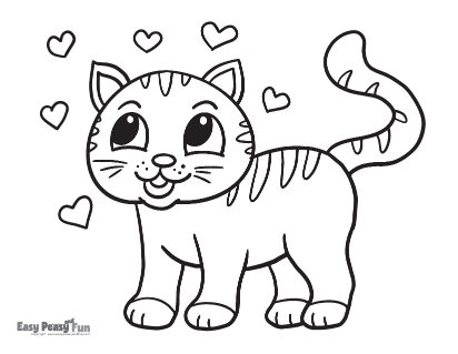 Cat coloring pages