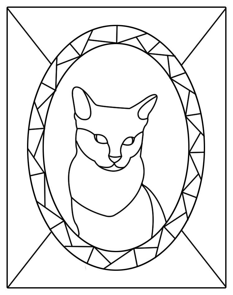 Stained glass patterns for free cat stained glass patterns stained glass patterns free cat stain stained glass patterns