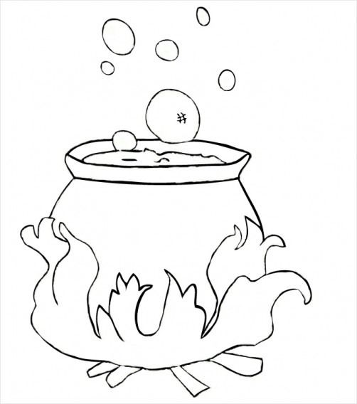 Witches cauldron halloween colorg pictures halloween colorg free colorg pages