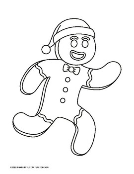 Simple christmas coloring pages by that litty literature teacher