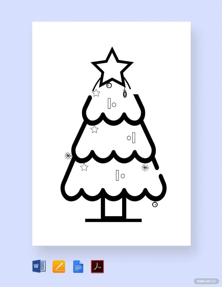 Christmas coloring page in pdf