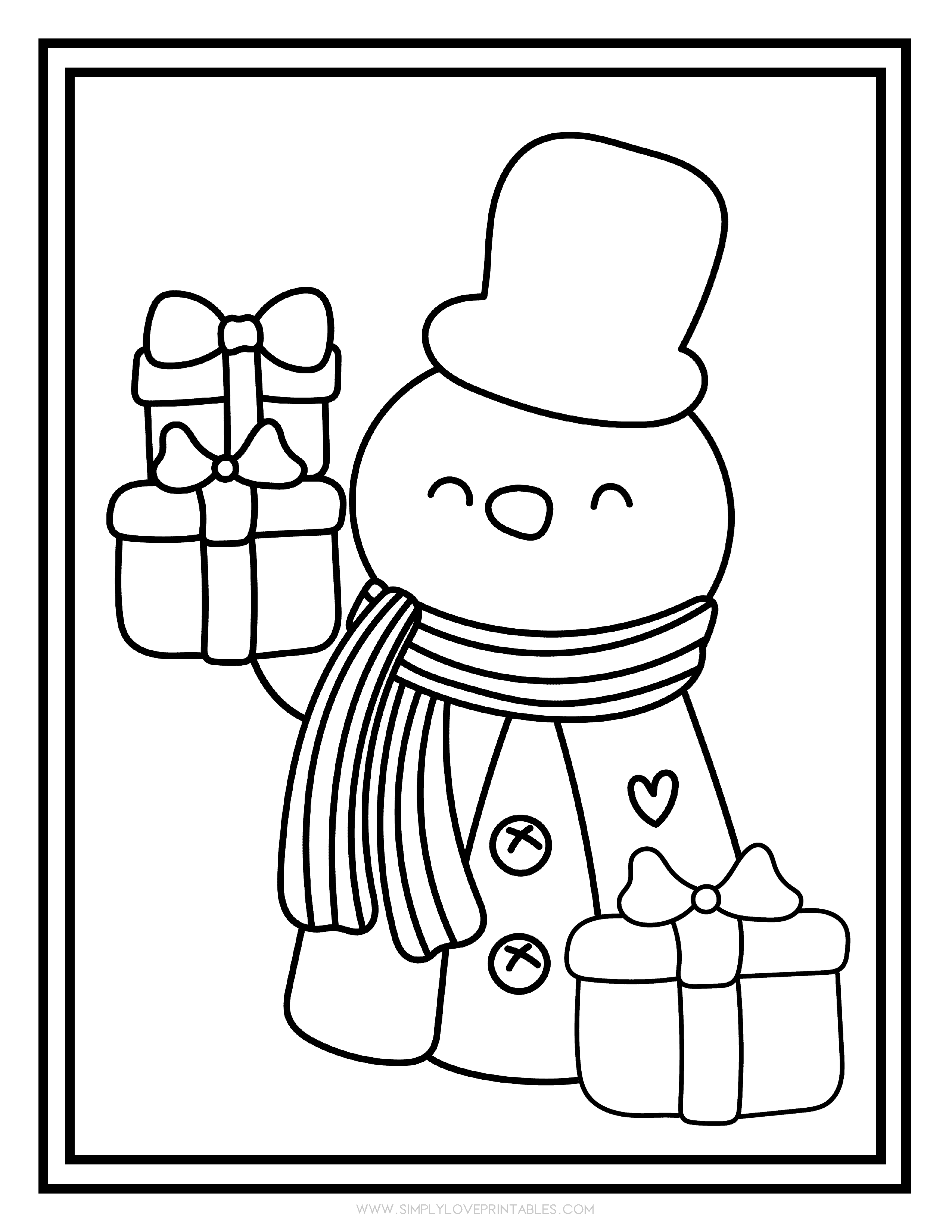 Free printable christmas coloring pages