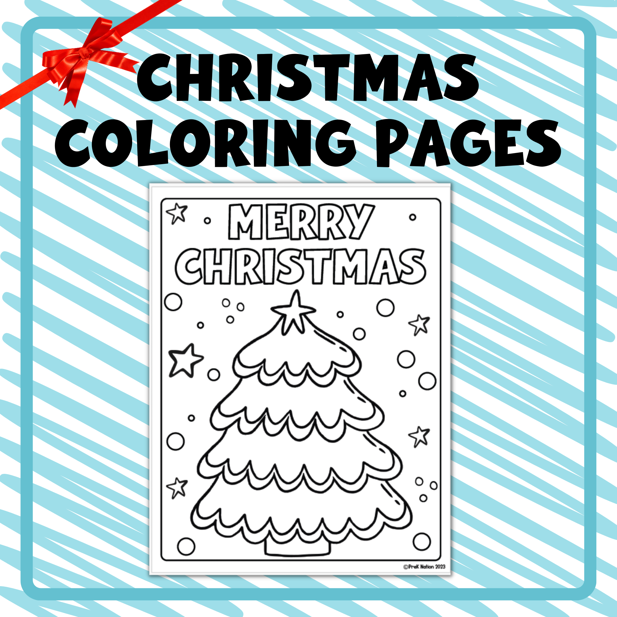 Christmas coloring pages simple design for youngest learners no prep made by teachers