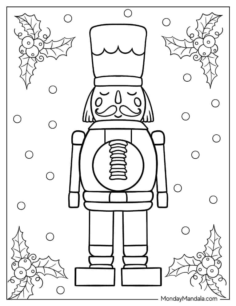 Christmas coloring pages free pdf printables