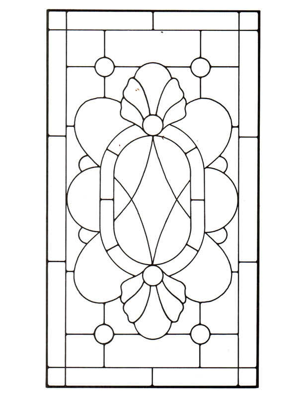 Free printable stained glass template