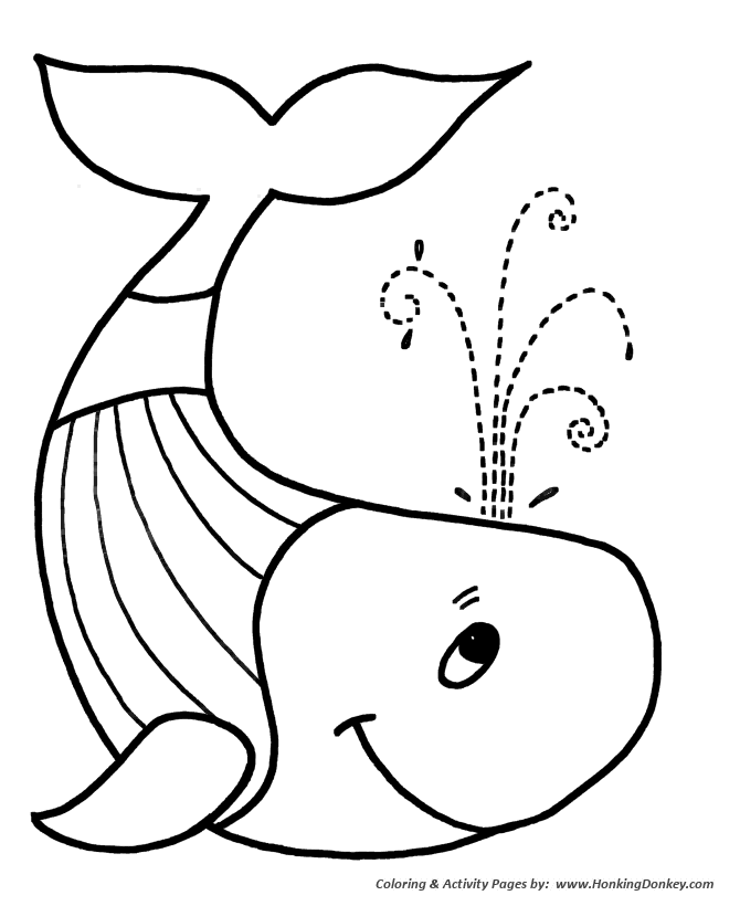 Simple shapes coloring pages free printable simple shapes whale coloring activity pages for pre