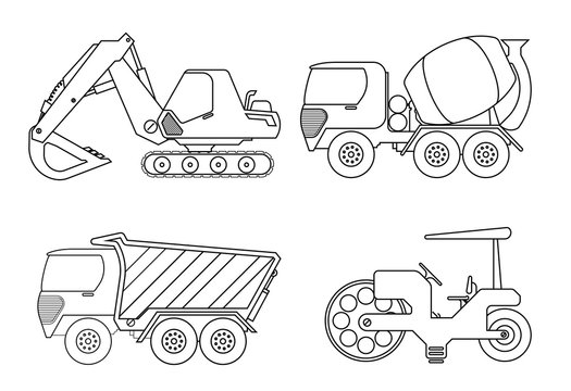 Construction coloring page images â browse photos vectors and video