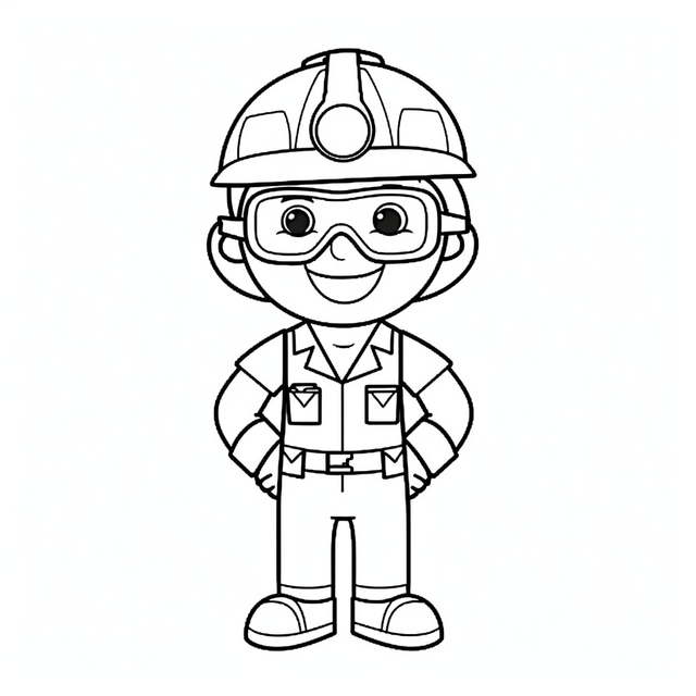 Coloring pages construction worker coloring page coloring pages outline sketch drawing vector wing drawing ring drawing construction worker drawing png and vector with transparent background for free download