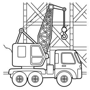 Construction coloring pages printable for free download