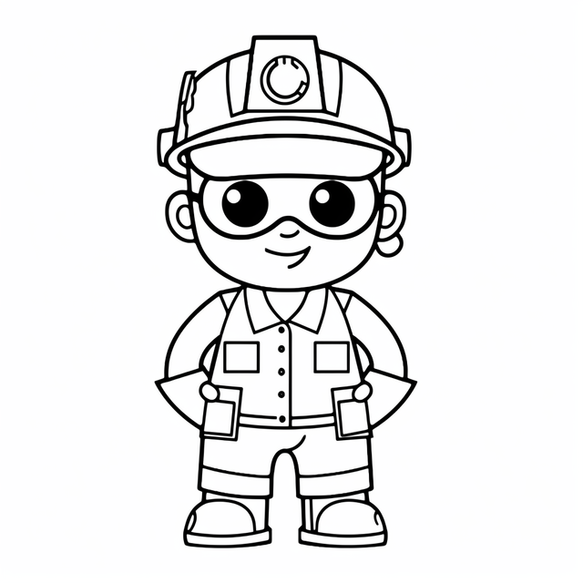 Coloring pages construction worker coloring page coloring pages outline sketch drawing vector wing drawing ring drawing construction worker drawing png and vector with transparent background for free download