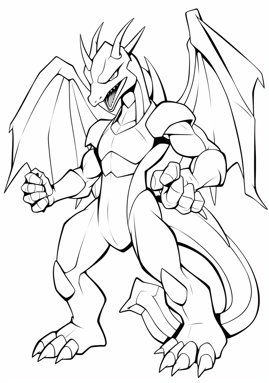 Charizard unleashed pokemon coloring book