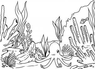 How to draw a coral reef step by step other landmarks places free online drawinâ pãginas para colorear del ocãano arrecifes de coral pãginas para colorear