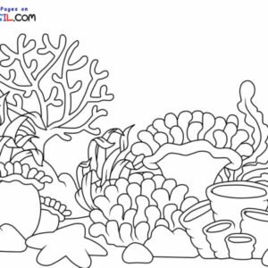 Coral reef coloring pages printable for free download