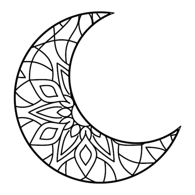 Page crescent moon coloring pages images