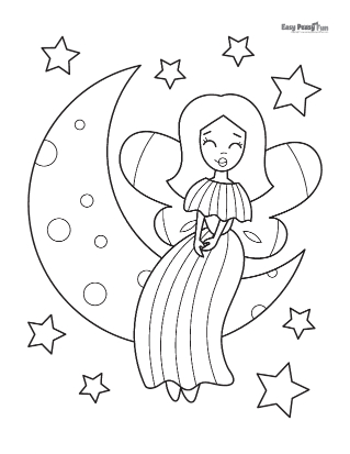 Fairy coloring pages