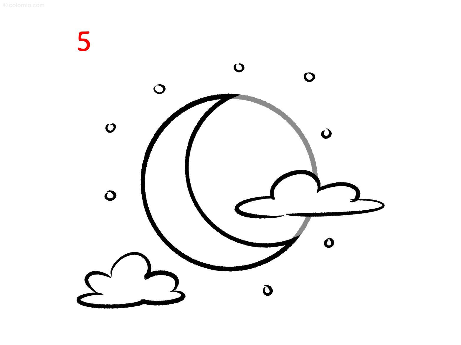 Moon coloring pages free printable moon coloring sheets