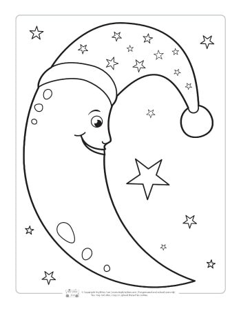 Space coloring pages for kids